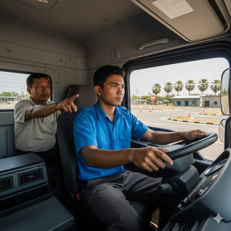 ドライバー練習風景